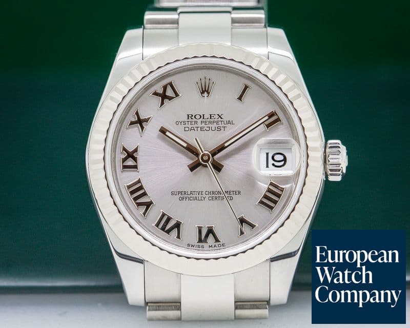 Image of Rolex Datejust Midsize Oyster Rhodium Roman Dial