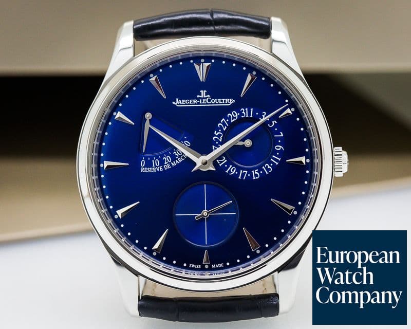 Image of Jaeger LeCoultre Master Reserve de Marche SS Blue Dial 