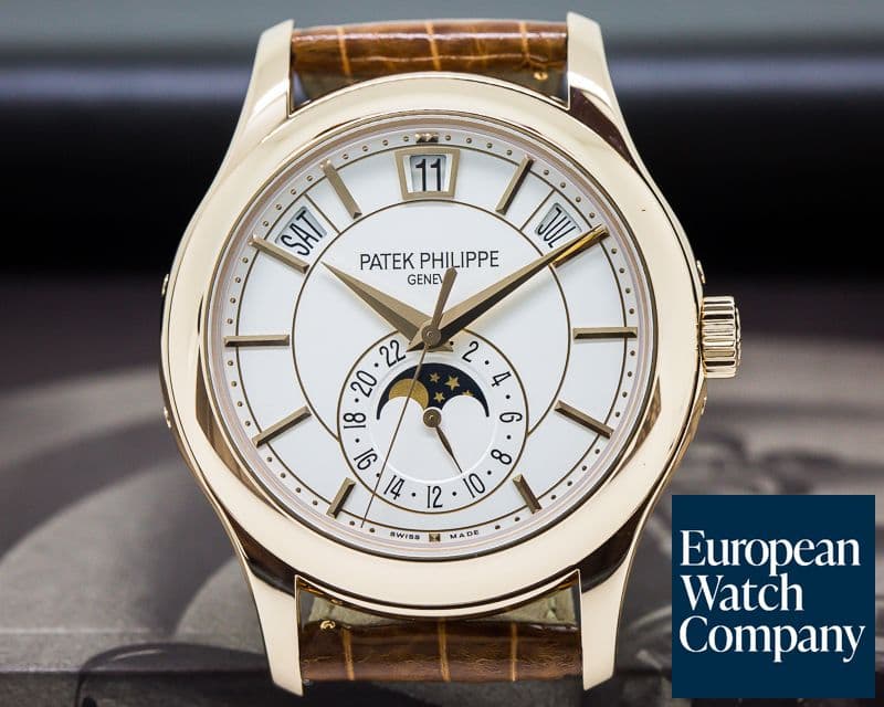Image of Patek Philippe Annual Calendar Silver Dial 18K Rose Gold 


