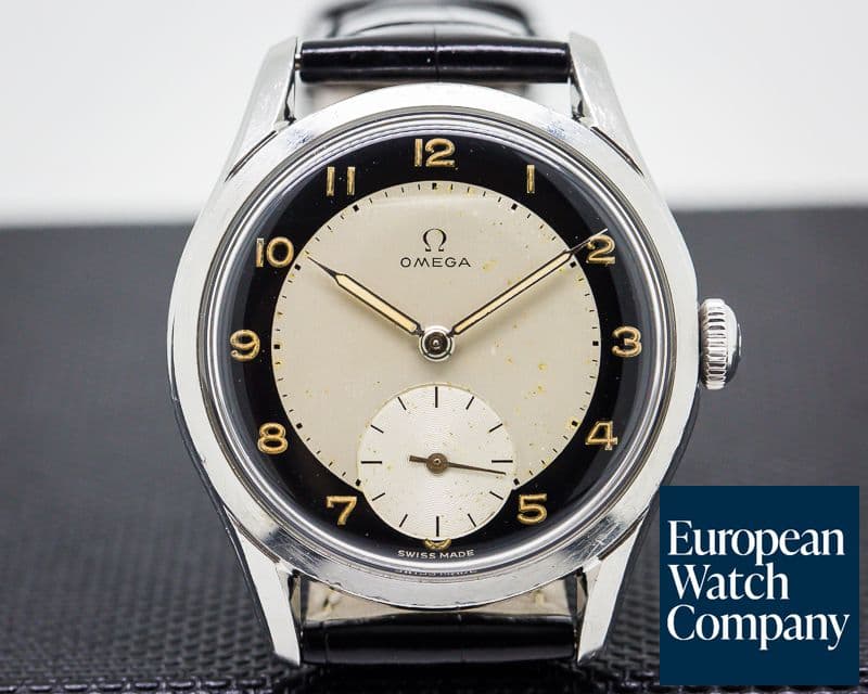 Image of Omega Vintage Manual Wind 30T2 Tuxedo / Radium Dial SS