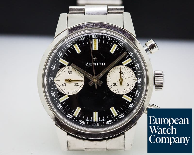 Image of Zenith Vintage A278 Manual Chrono Reverse Panda Dial