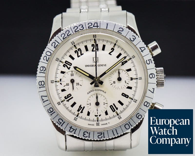 Image of Universal Geneve Aero Compax on Long UG Bracelet