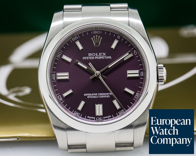 Image of Rolex Oyster Perpetual SS Red Grape Dial
