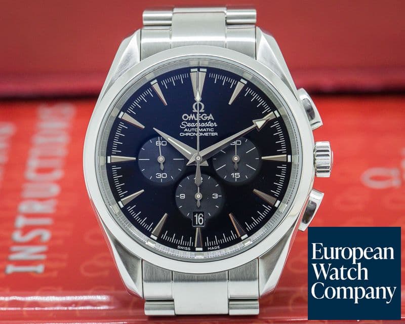 Image of Omega Seamaster Aqua Terra Chronograph SS Black Dial 
