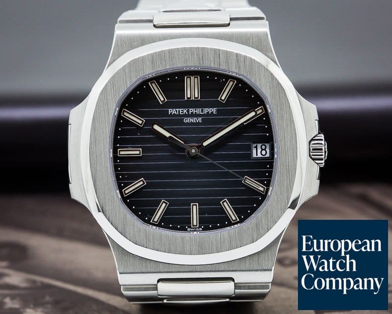 Image of Patek Philippe Jumbo Nautilus Blue Dial SS 