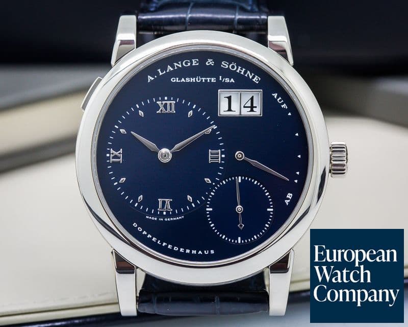 Image of A. Lange and Sohne Lange 1 Blue Dial White Gold