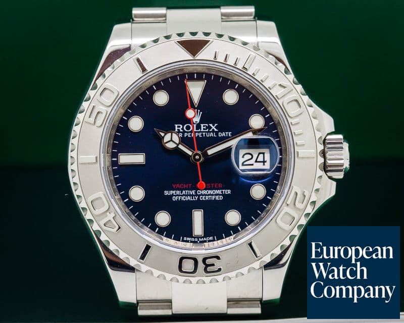 Image of Rolex Yacht Master SS Blue Dial / Platinum Bezel
