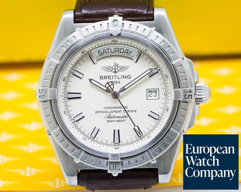 Image of Breitling Headwind Day Date SS / Silver Dial 