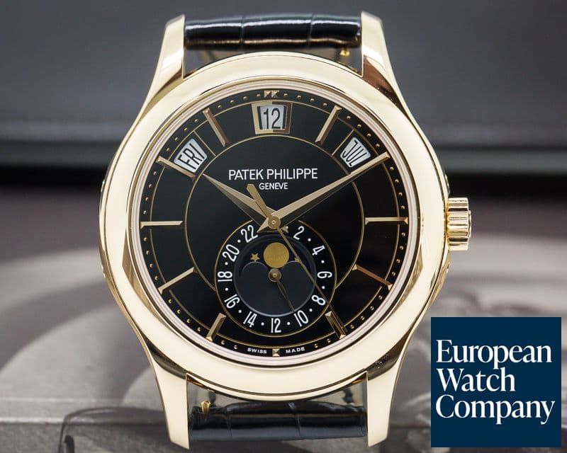 Image of Patek Philippe Annual Calendar Black Dial / Deployment Buckle 

