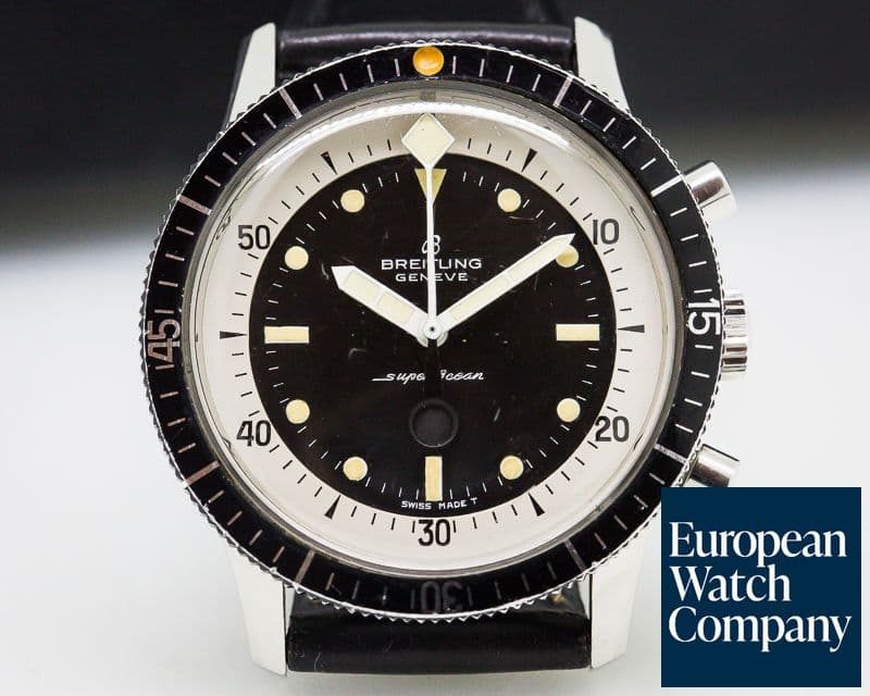 Image of Breitling Vintage Breitling SuperOcean "Slow Counter" Chronograph RARE
