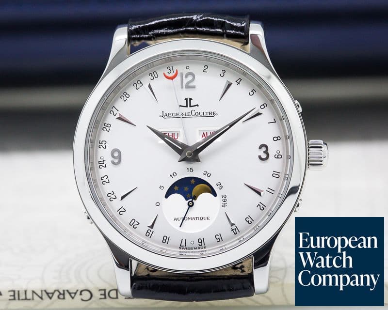 Image of Jaeger LeCoultre Master Moon SS Silver Dial 