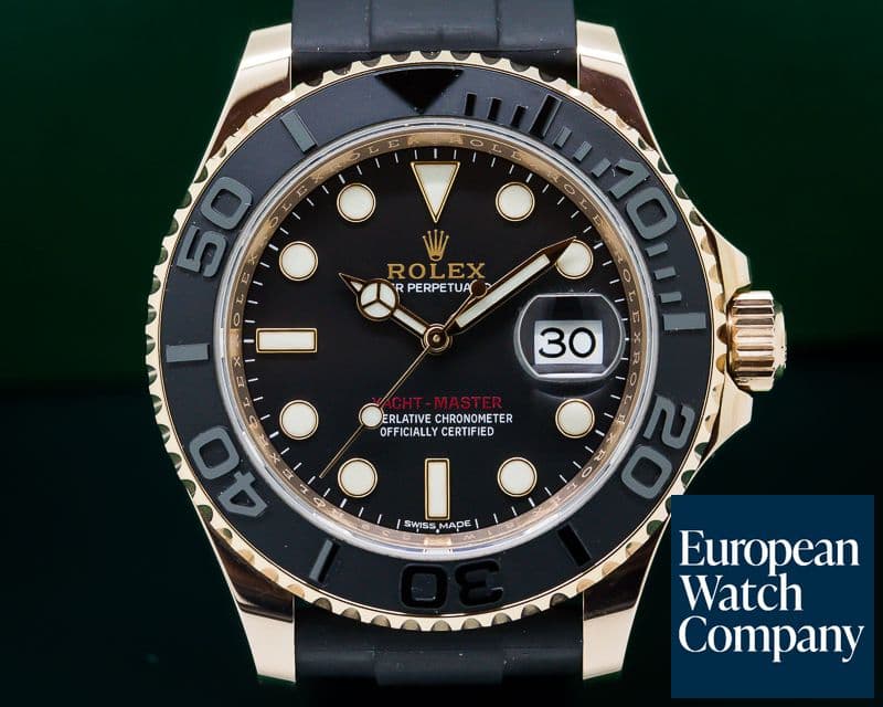 Image of Rolex Yacht Master 18K Rose Gold / Rubber 