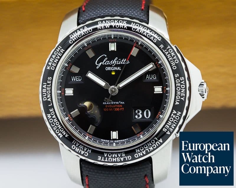 Image of Glashutte Original Sport Evolution Perpetual Calendar SS / Kevlar 
