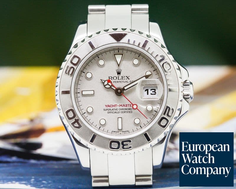 Image of Rolex Ladies Yacht Master SS / Platinum Bezel