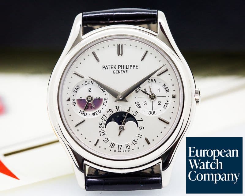 Image of Patek Philippe Perpetual Calendar White Gold RARE PATINA 