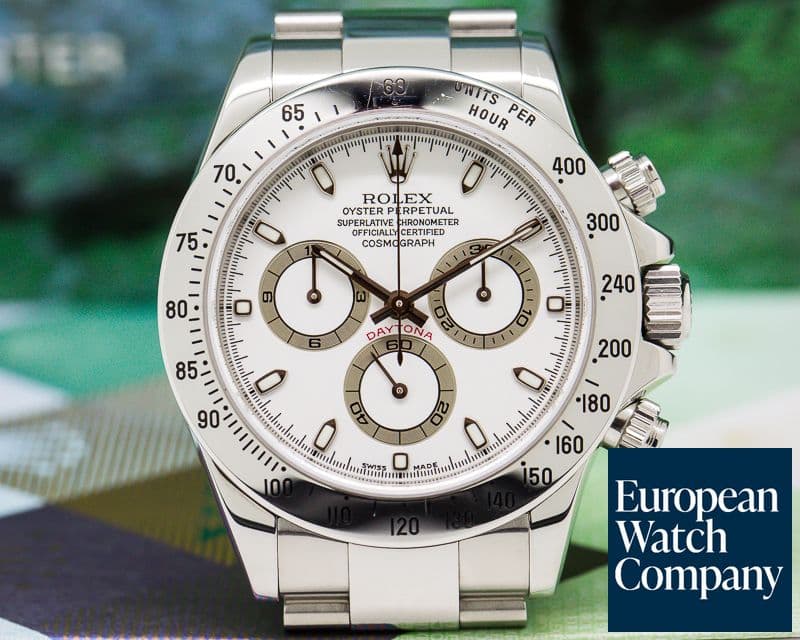 Image of Rolex Daytona White Dial  Collector Quality "Full Set" UNPOLISHED
