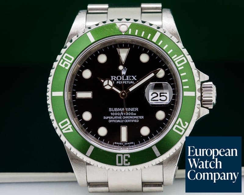 Image of Rolex Submariner 50th Anniversary SS Green Bezel