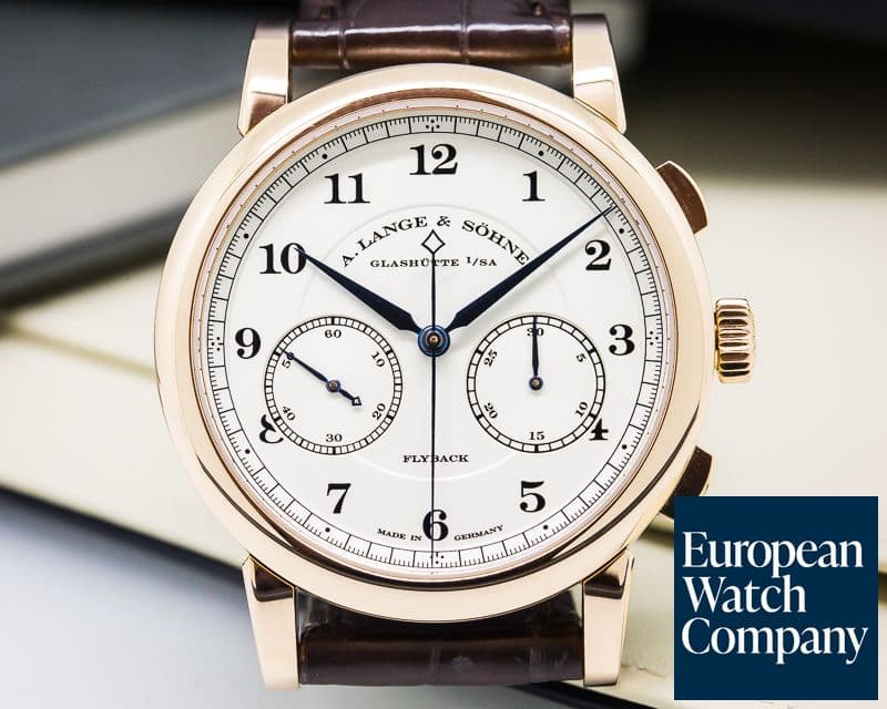 Image of A. Lange and Sohne 1815 Chronograph 18K Rose Gold Silver Dial 