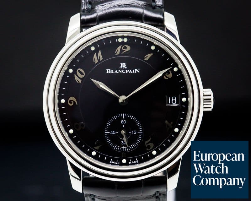 Image of Blancpain Ultra Thin Automatic 100HR Black Arabic Dial