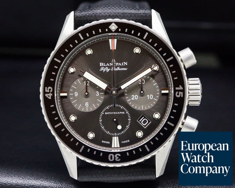 Image of Blancpain Fifty Fathoms Bathyscaphe Flyback Chronograph SS 