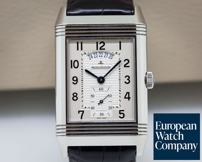 Image of Jaeger LeCoultre Grande Reverso 986 DuoDate Silver Dial SS 