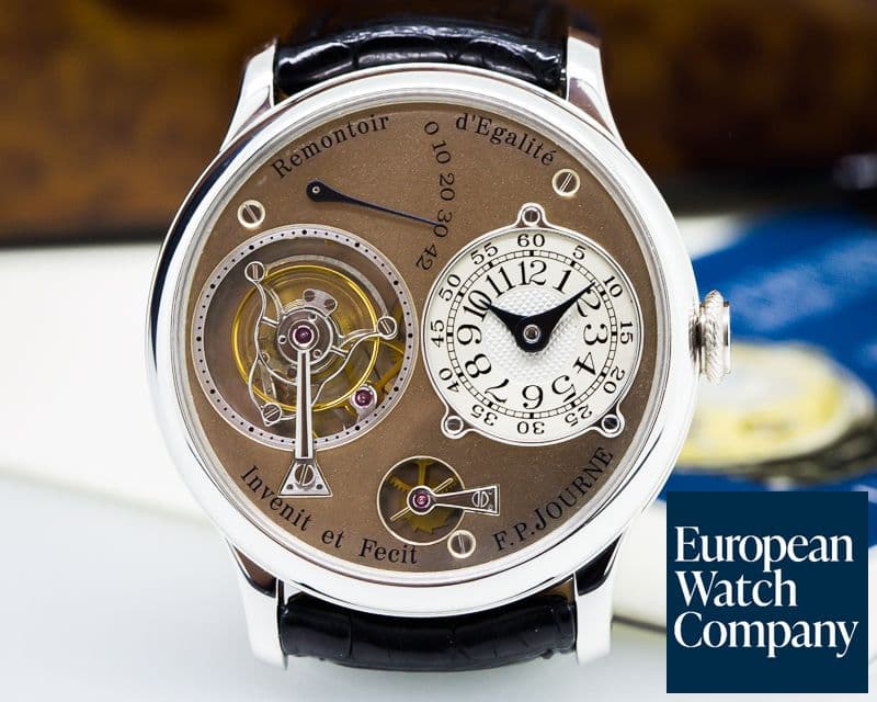 Image of F. P. Journe Tourbillon Souverain Platinum BRASS MOVEMENT 38mm