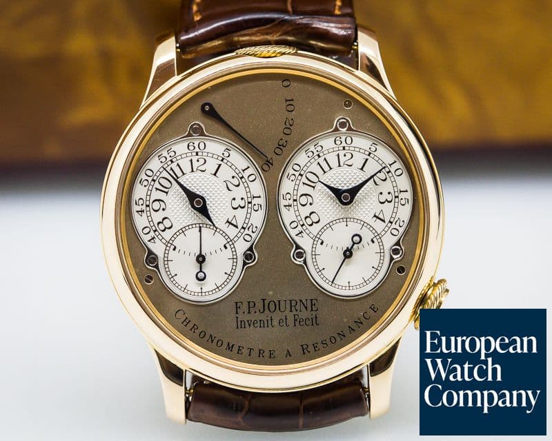 Image of F. P. Journe Chronometre Resonance BRASS MOVEMENT Rose Gold 38mm