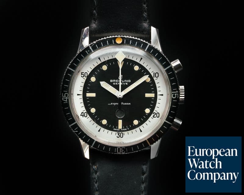 Image of Breitling Vintage Breitling SuperOcean "Slow Counter" Chronograph RARE