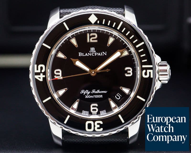 Image of Blancpain Fifty 50 Fathoms Black Dial SS 45MM