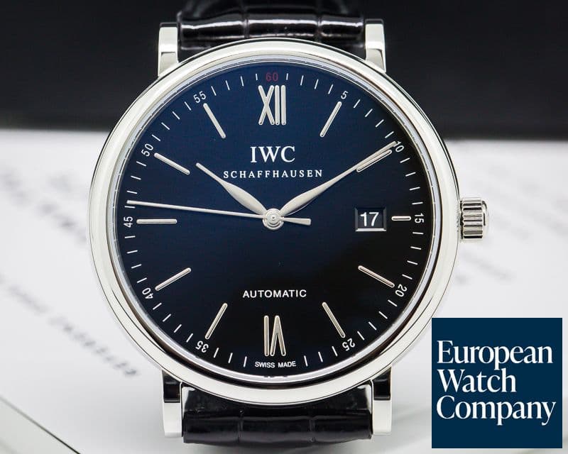 Image of IWC Portofino Automatic SS Black Dial 