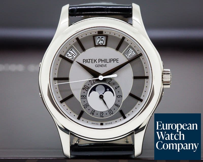 Image of Patek Philippe Annual Calendar Silver Dial 18K White Gold 

