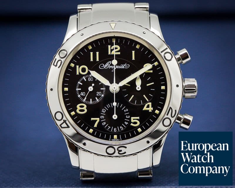 Image of Breguet Type XX Aeronavale SS/SS Black Dial 