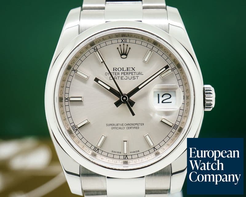 Image of Rolex Datejust Silver Stick Dial SS / SS