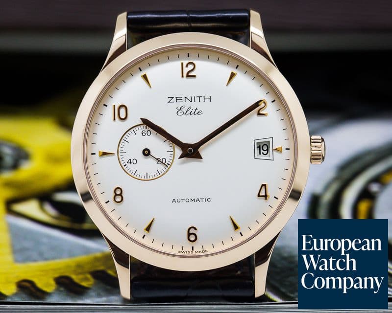 Image of Zenith Class Elite Automatic 18K Rose Gold 37MM