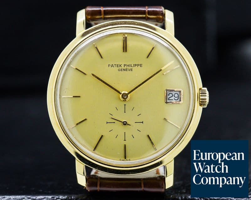 Image of Patek Philippe Vintage Calatrava Automatic 18K Yellow Gold / Champagne Dial