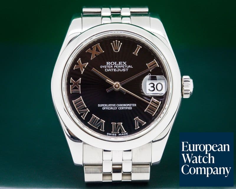 Image of Rolex Datejust Lady 31 Black Sunburst Jubilee 