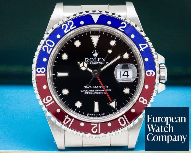 Image of Rolex GMT Master Red/Blue Pepsi Bezel FULL SET, Like NOS