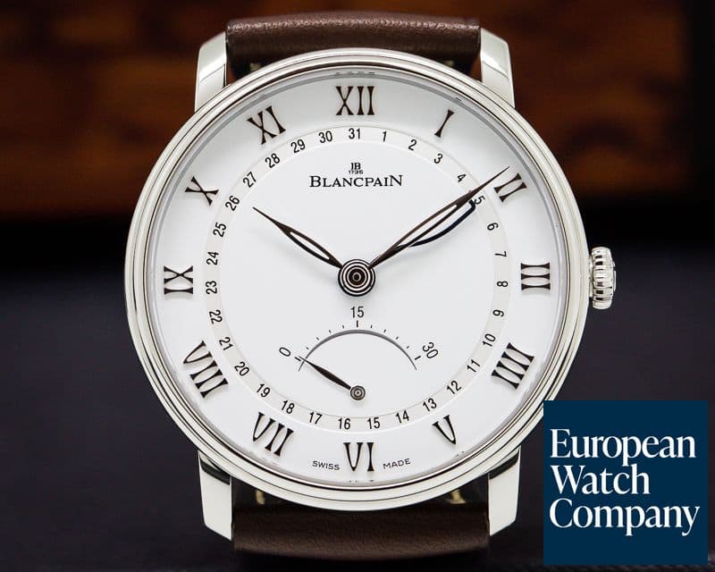 Image of Blancpain Villeret Ultra Slim Date 30 Seconds Retrograde SS 