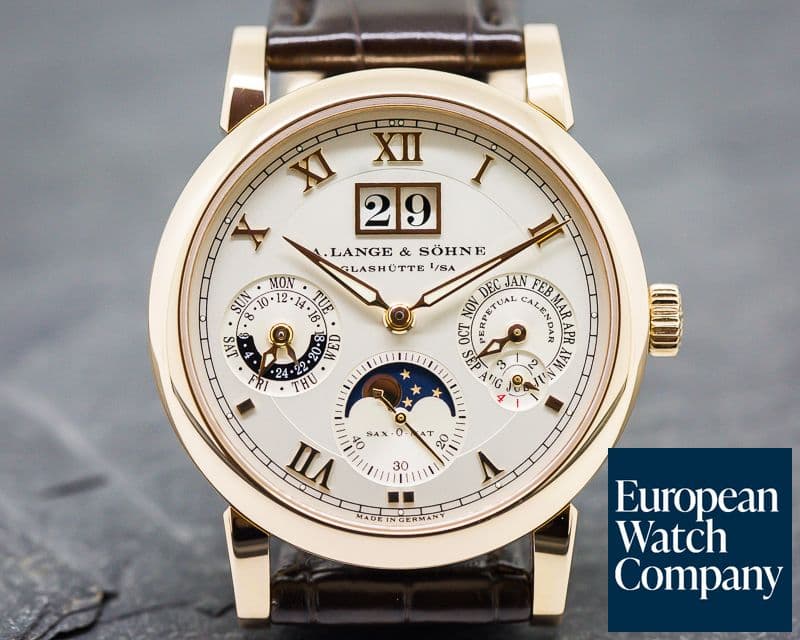 Image of A. Lange and Sohne Langematik Perpetual Calendar 18K Rose Gold