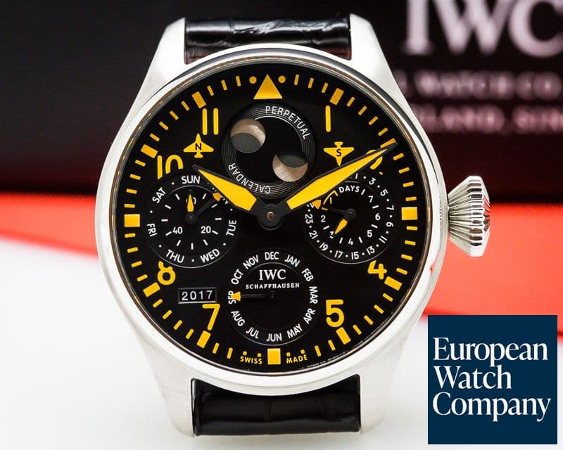 Image of IWC Big Pilot Orange Perpetual Calendar SS LIMITED