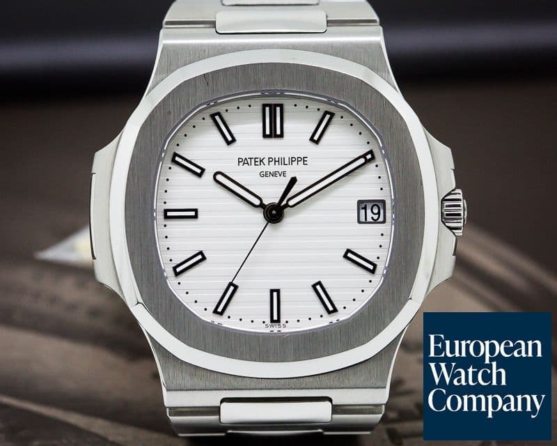 Image of Patek Philippe Jumbo Nautilus White Dial SS 