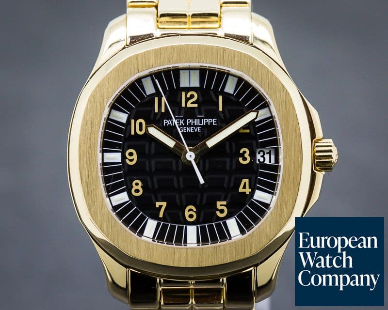Image of Patek Philippe Large Aquanaut 18K Yellow Gold / Bracelet 
