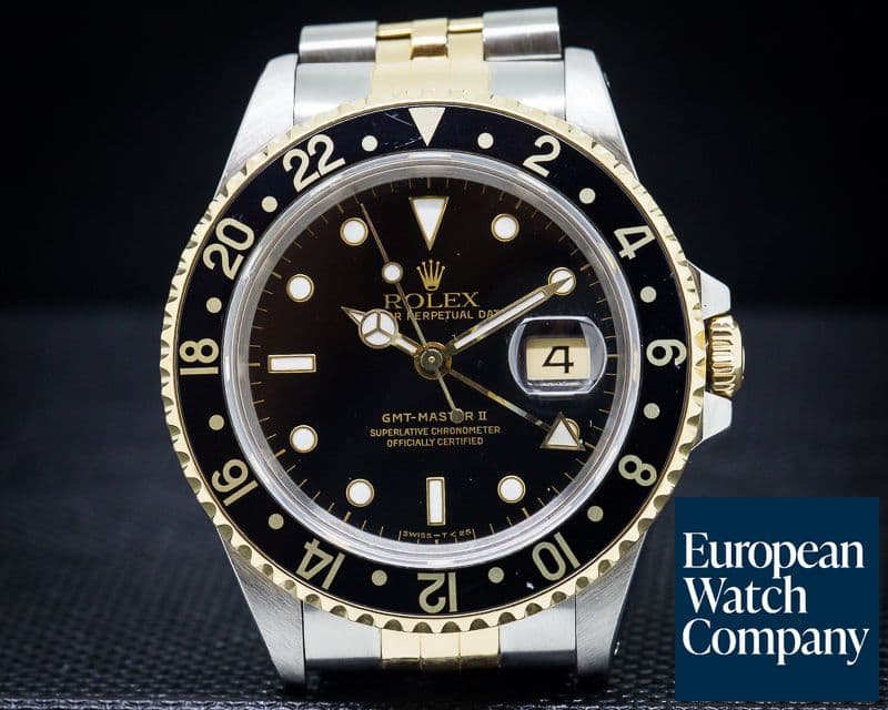 Image of Rolex GMT Master II 18K / SS Black Dial
