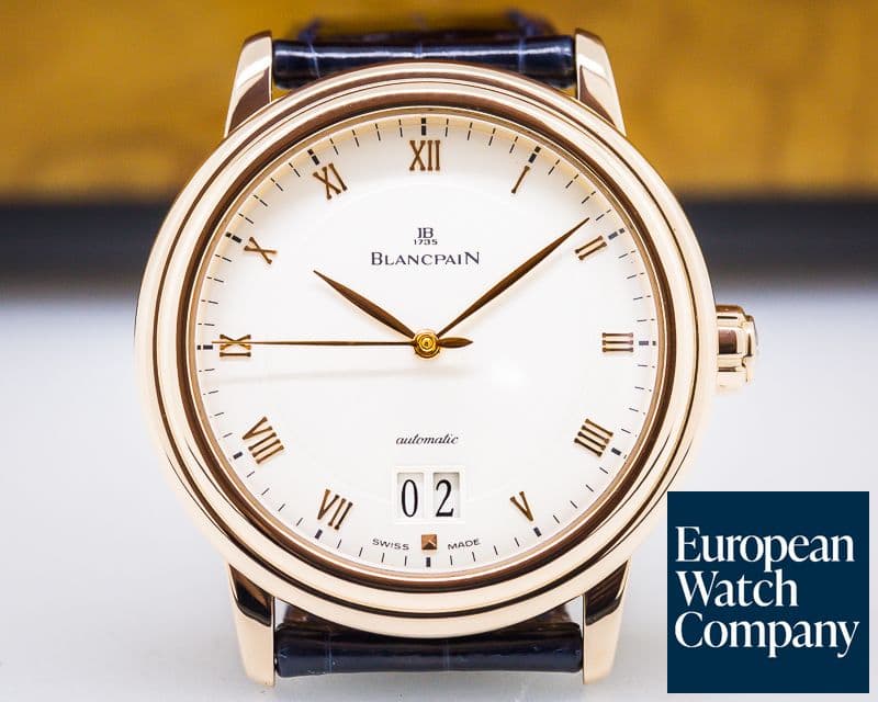 Image of Blancpain Villeret Big Date 18K Rose Gold