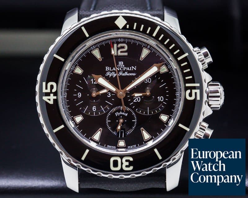 Image of Blancpain Fifty Fathoms Chronograph SS / Kevlar 