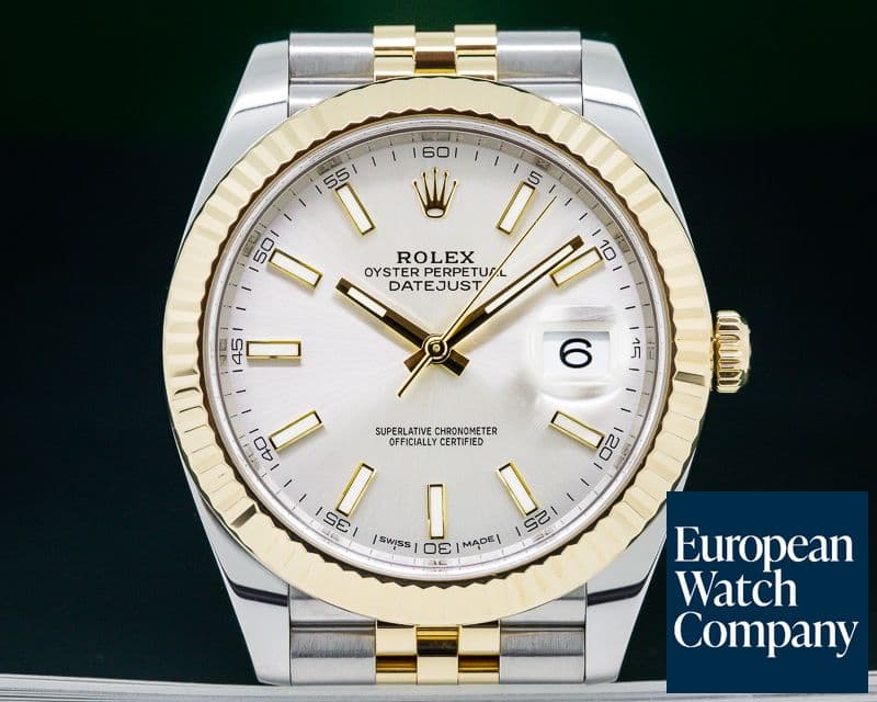 Image of Rolex Datejust 41 White Stick Dial 18K / SS