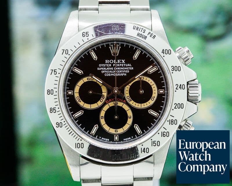 Image of Rolex PATRIZZI Daytona SS Black Dial Zenith FULL SET  