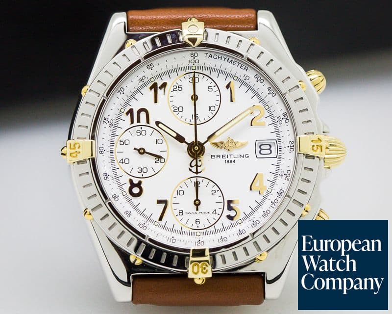 Image of Breitling Chronomat White Dial SS / 18K