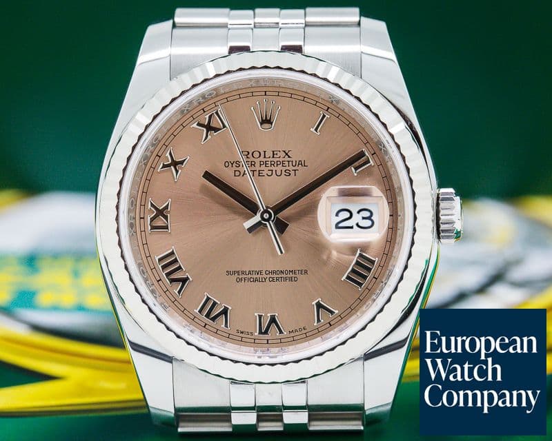 Image of Rolex Datejust SS Jubilee Salmon Roman Dial 