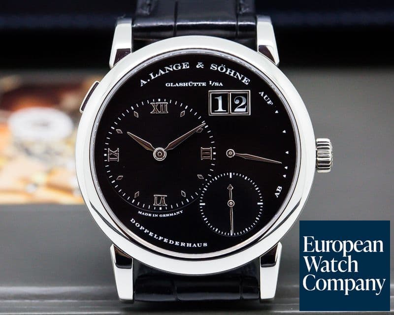 Image of A. Lange and Sohne Lange 1 Platinum Black Dial "DARTH"